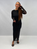 Robe paillette black