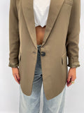 Blazer taupe coupe oversize