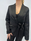 Ensemble black satiné