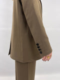 Blazer taupe coupe oversize