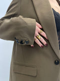 Blazer taupe coupe oversize