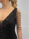 Robe fête black/sequin