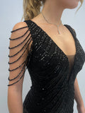 Robe fête black/sequin