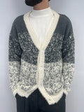 Cardigan grey chiné