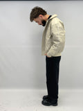 Blouson simili cuir beige