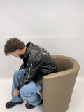 Blouson simili cuir black