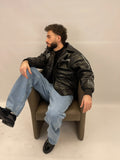 Blouson simili cuir black