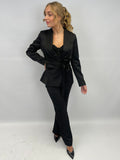 Ensemble black satiné