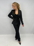 Ensemble black satiné