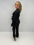 Ensemble black satiné