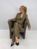 Pantalon taupe coupe oversize