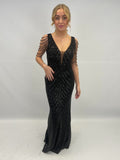 Robe fête black/sequin