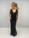 Robe fête black/sequin