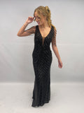 Robe fête black/sequin