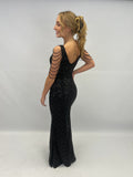Robe fête black/sequin