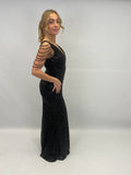 Robe fête black/sequin