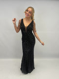 Robe fête black/sequin