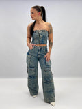 Ensemble denim vintage