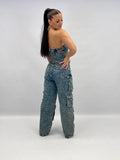Ensemble denim vintage