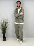 Ensemble jogging " FASTLIVE" light kaki