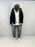 Jeans baggy " style-trim " grey/dark