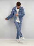 Ensemble velours blue