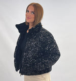 Doudoune black sequin