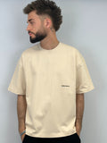 T-shirt contemporain beige