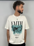 T-shirt butterfly white
