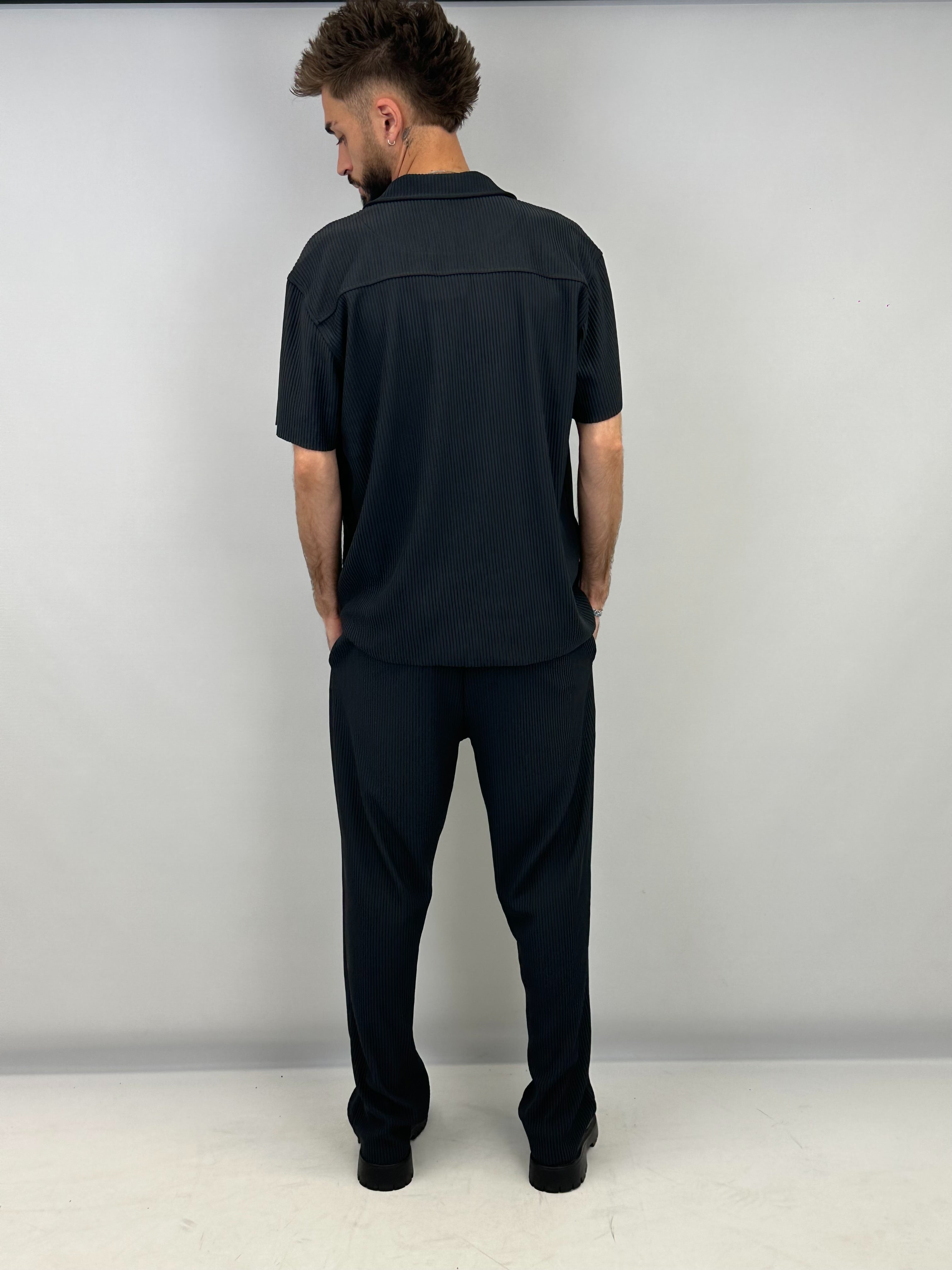 Ensemble chemise anthracite