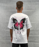 T-shirt Butterfly White