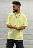 T-shirt col MAO yellow