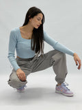 Crop top blue